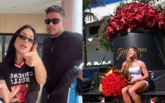 Namorada de cantor que presenteou Virginia com flores se pronuncia; veja