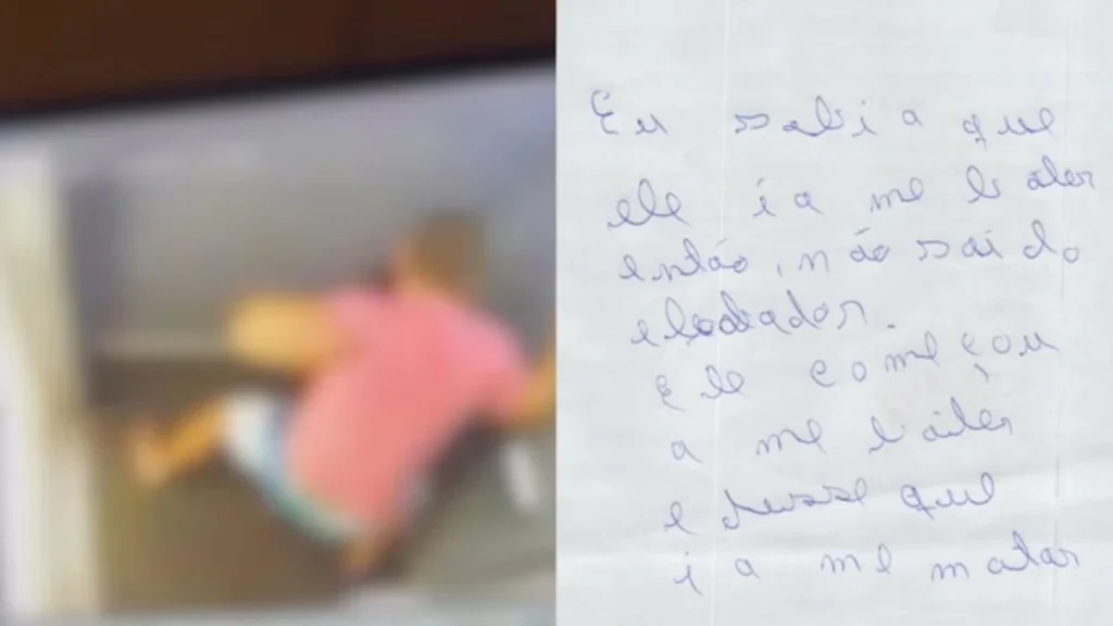 Mulher espancada com 60 socos escreveu bilhete à polícia: Ele disse que ia me matar