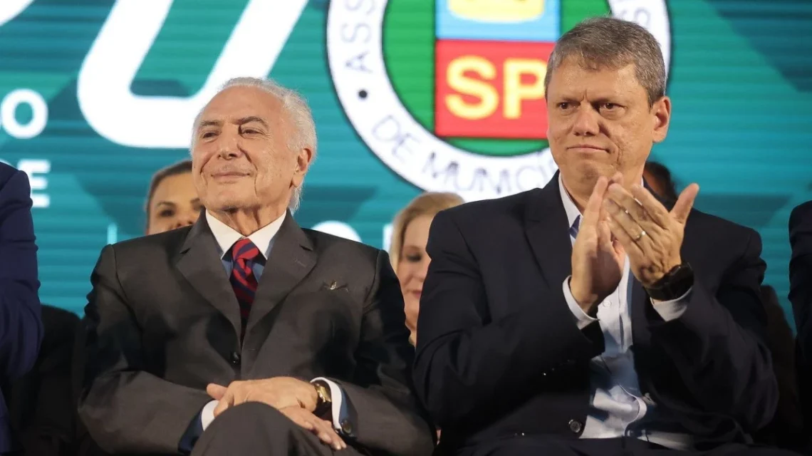 Tarcísio elogia Temer: Coragem de transformar Brasil em país “pró-business”