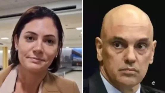 Michelle se pronuncia após Moraes ordenar monitoramento de Bolsonaro: “Humilhação”