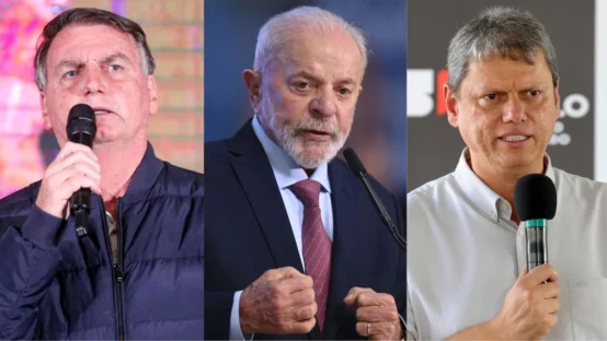 Bolsonaro venceria de Lula, que empata com Tarcísio em SP, Diz Pesquisa