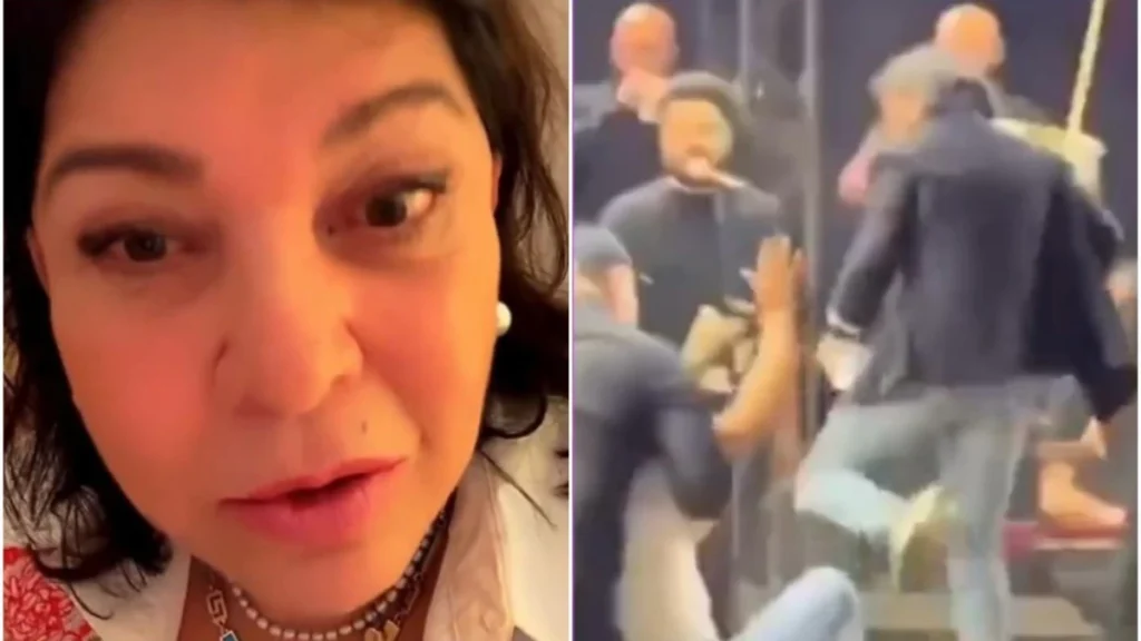 Roberta Miranda se pronuncia após chutar homem que invadiu palco