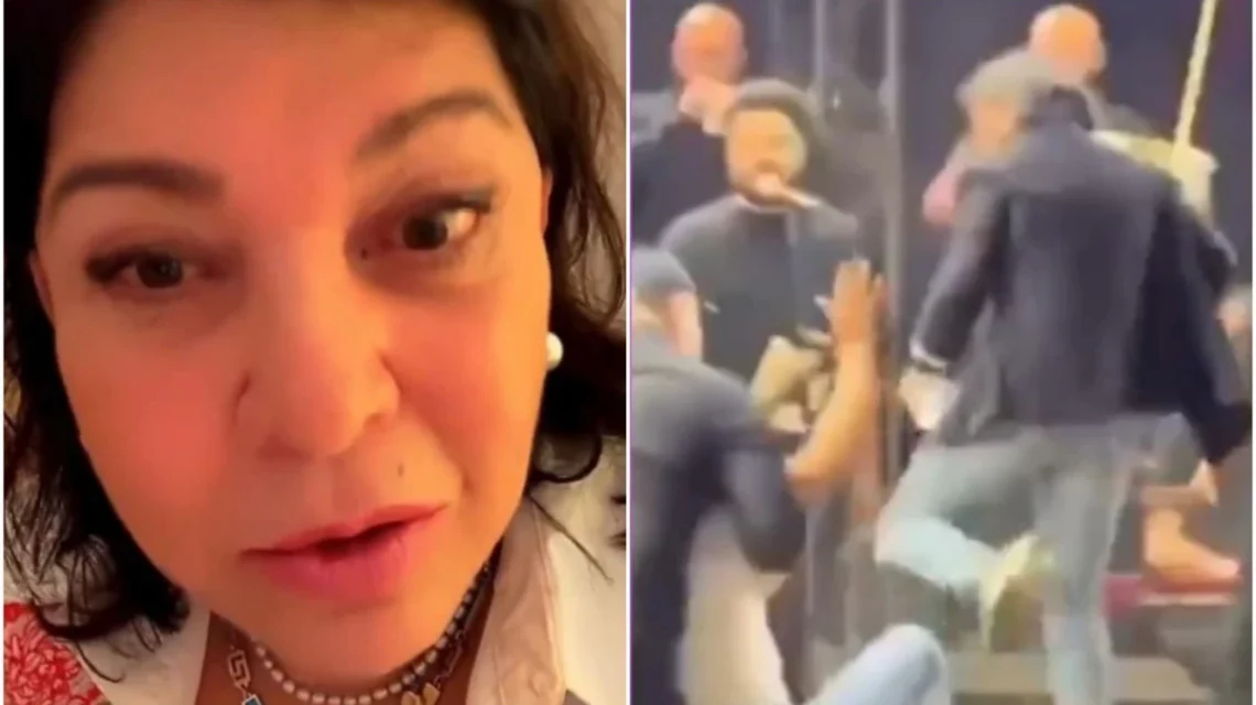 Roberta Miranda se pronuncia após chutar homem que invadiu palco