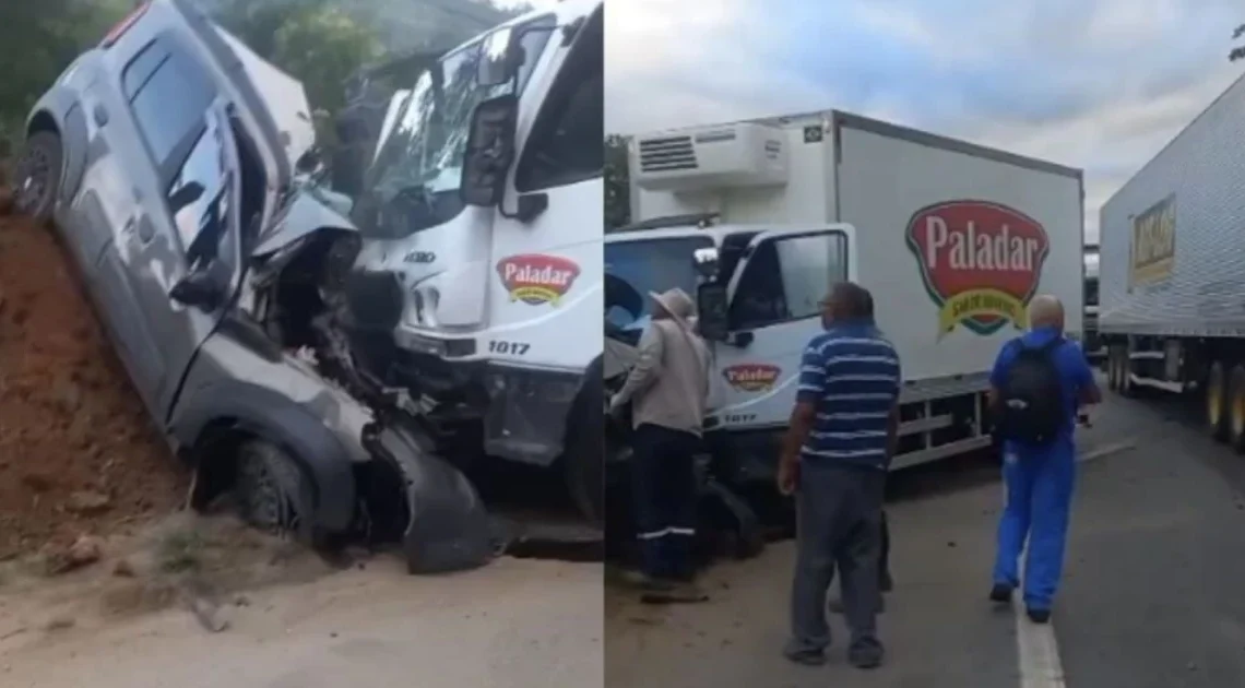 Acidente entre carro e caminhão deixa três mortos em Minas Gerais 