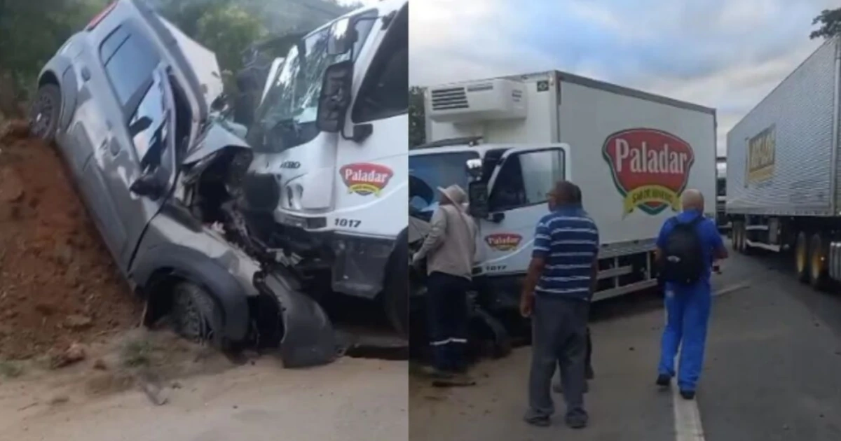 Acidente entre carro e caminhão deixa três mortos em Minas Gerais