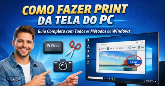 Como Fazer Print da Tela do PC: Guia Completo com Todos os Métodos no Windows