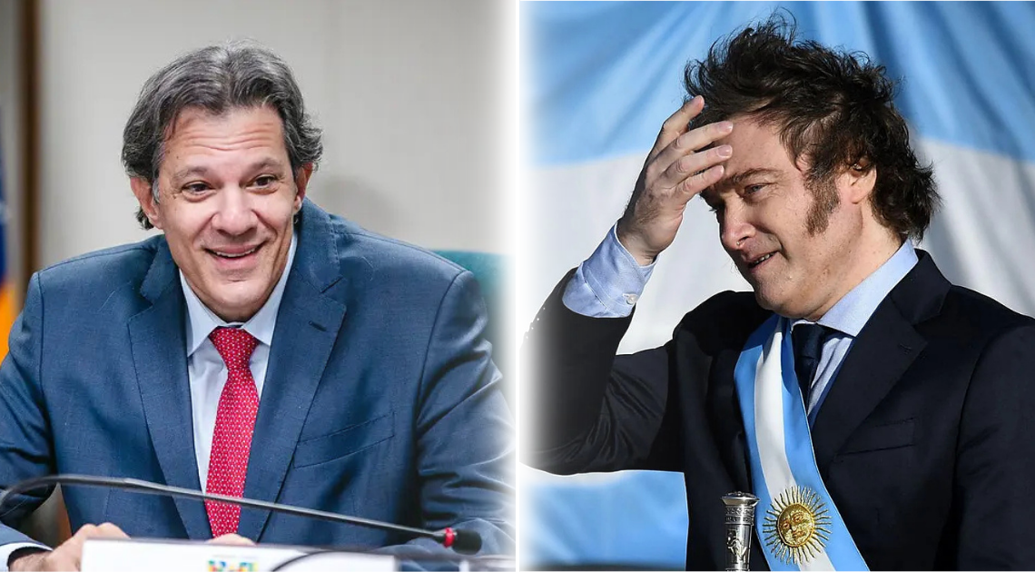 Apos-falas-de-Milei-Haddad-disse-que-Milei-foi-deselegante-e-sugere-que-Brasil-e-Argentina-superem-impasse-diplomatico