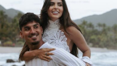 Gabriel Medina anuncia gravidez de Isabella Arantes durante casamento e surpreende convidados