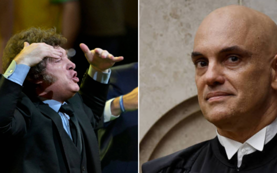 Milei-chama-Alexandre-de-Moraes-de-lixo-careca-durante-convencao-do-PL