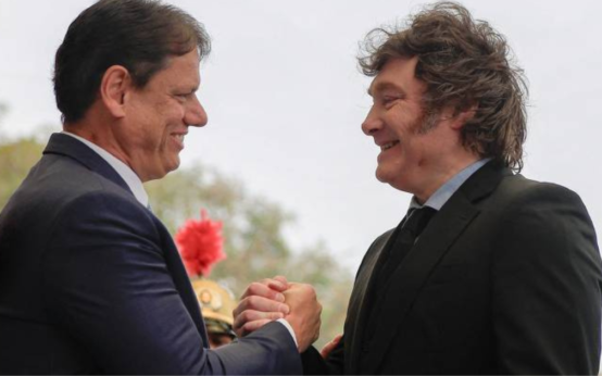 Milei-e-Tarcisio-discutem-cooperacao-economica-entre-Sao-Paulo-e-Argentina