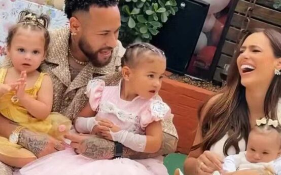 Filhas de Neymar Jr., Mel e Helena ganham festa conjunta e detalhes da comemoração encantam a web
