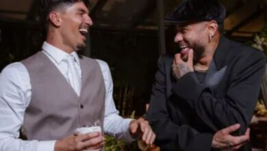 Neymar explica por que foi o único convidado vestido de preto no casamento de Gabriel Medina