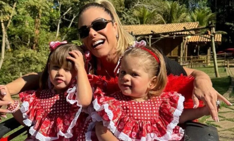 Poliana Rocha envia mensagem emocionante às netas após cirurgias de amígdala e adenoide