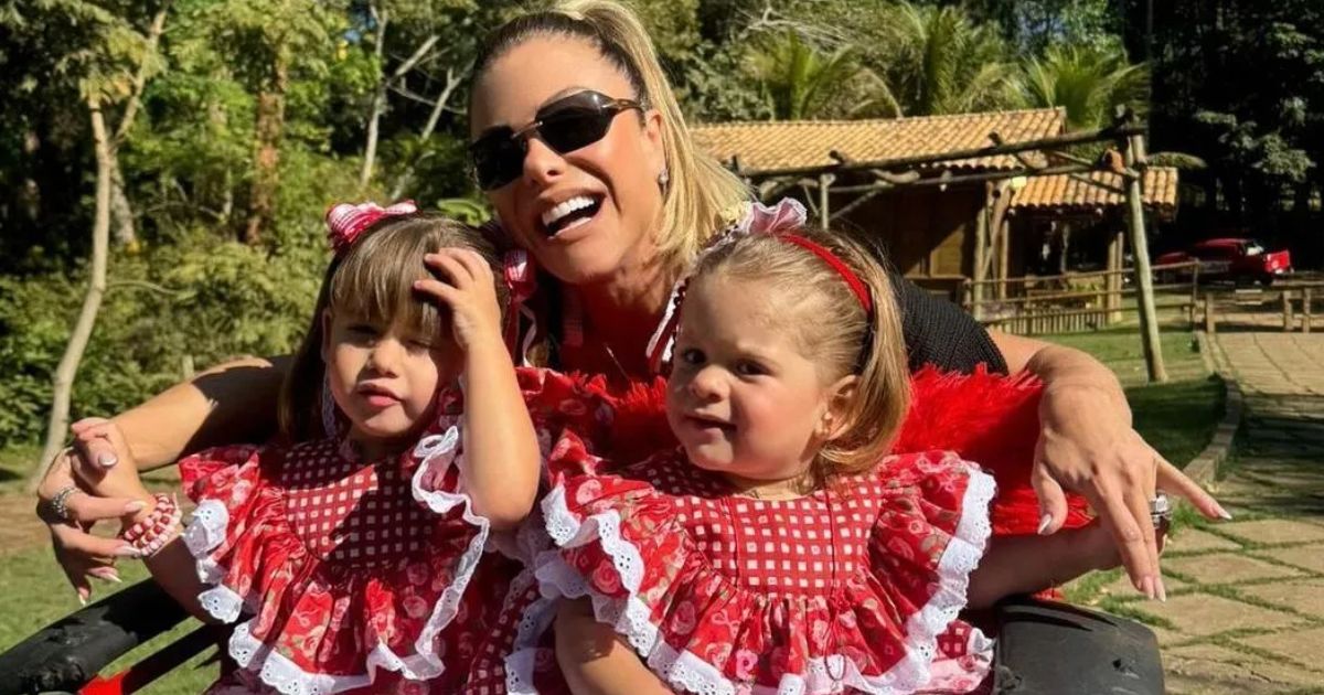 Poliana Rocha envia mensagem emocionante às netas após cirurgias de amígdala e adenoide